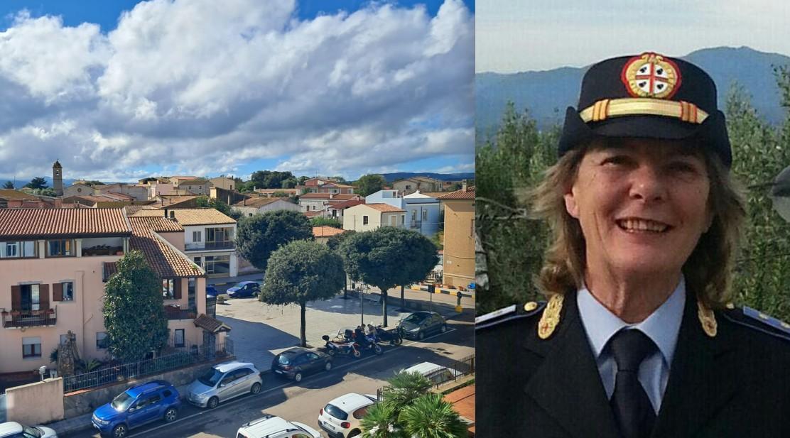 
	Una veduta di Telti e la vigilessa Daniela Denti

