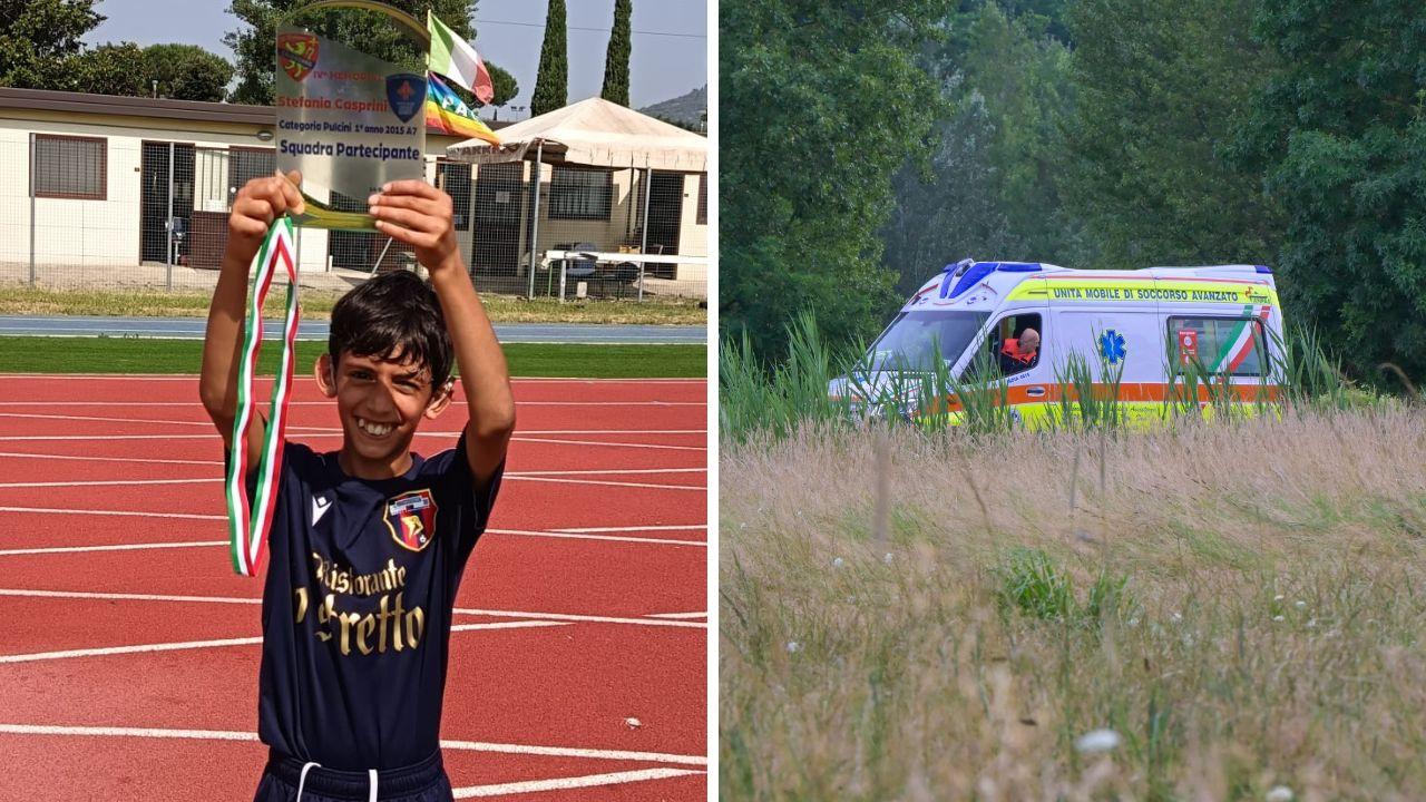 
	Il bambino e un momento delle ricerche


