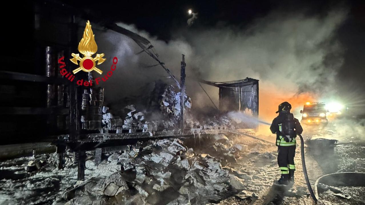 L'intervento dei vigili del fuoco