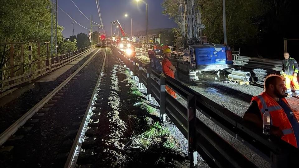 Ponte di Veggia, lavori rallentati a causa del maltempo