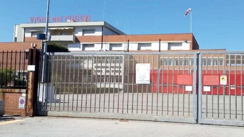 Il comando dei pompieri in via Campania (Foto d’archivio