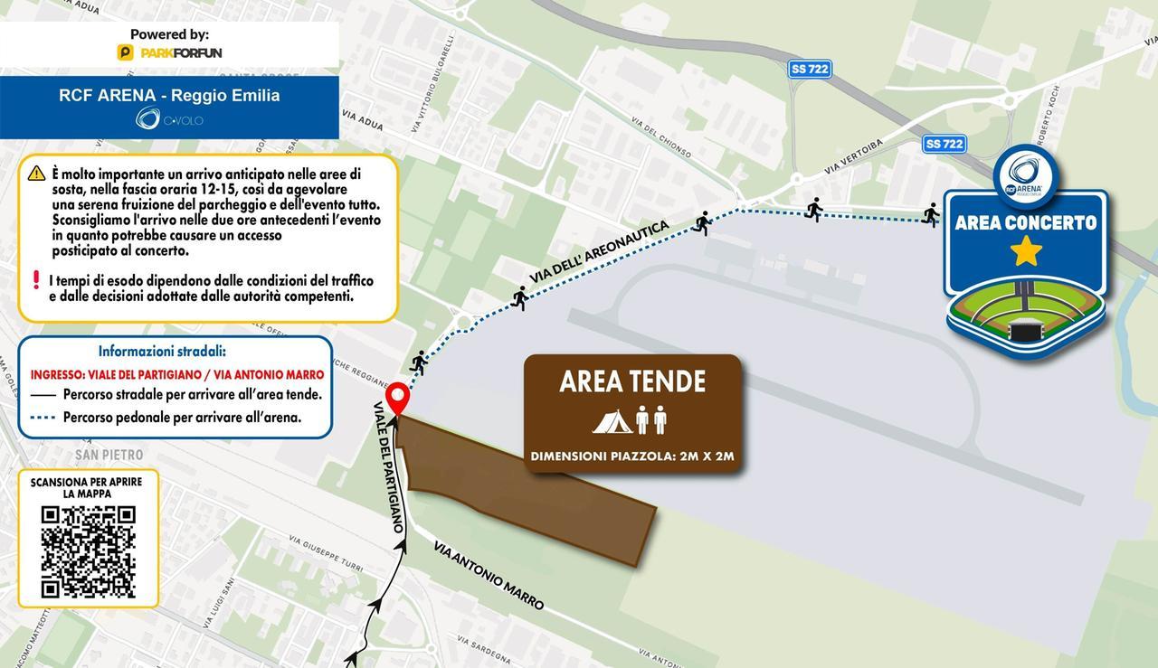 Concerto di Ligabue alla Rcf Arena. Area tende sold out: tutto quello che devi sapere se dormi al Campovolo