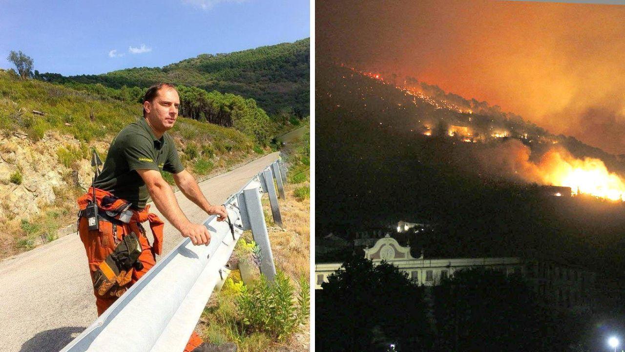 Giacomo Franceschi e l'incendio sul Serra