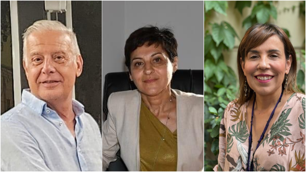 
	Da sinistra Piero Delogu, &nbsp;Maria Dolores Soddu&nbsp;e&nbsp;Gianfranca Nieddu


