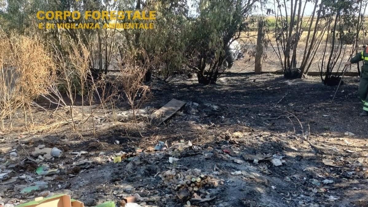 Brucia i rifiuti nella sua porcilaia e scatena un incendio: denunciato