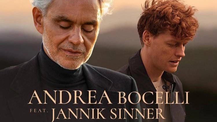Dal tennis alla musica: esce “Polvere e gloria”, la canzone di Andrea Bocelli con Jannik Sinner