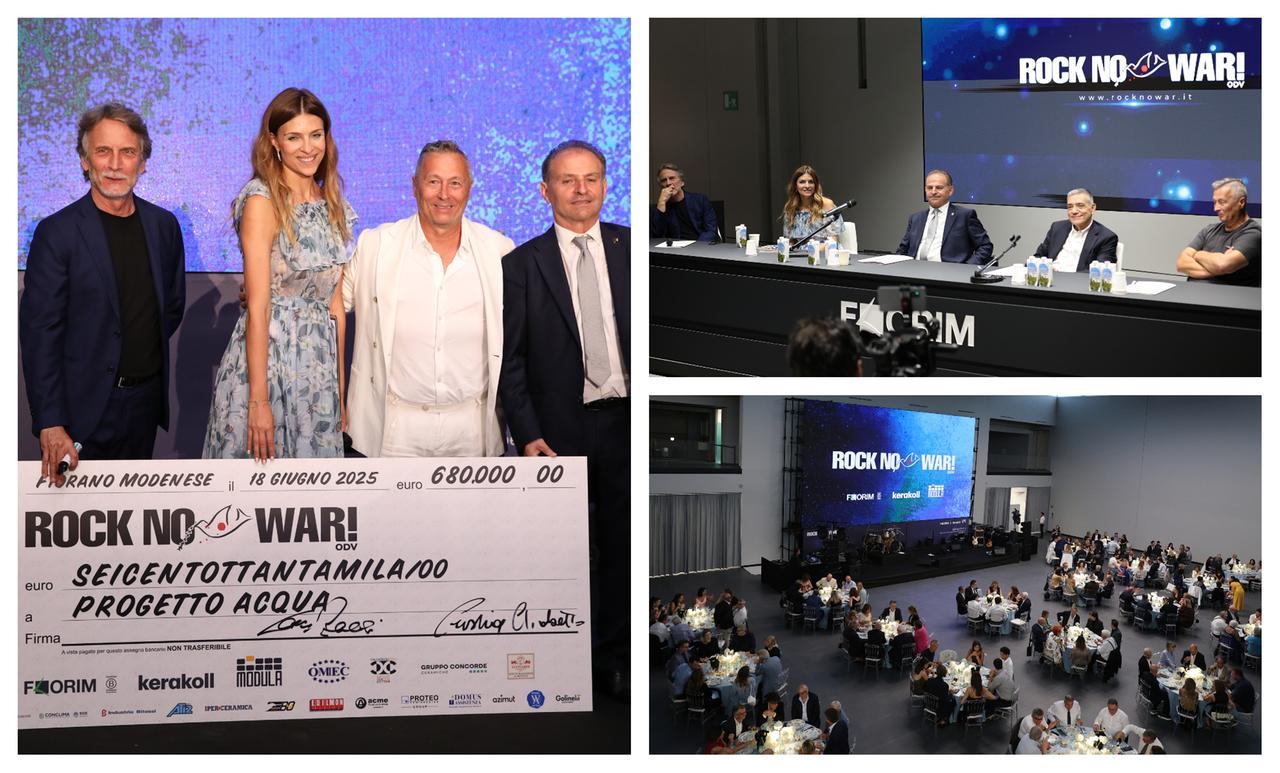 
	Alcuni momenti della serata di Rock No War alla Florim Gallery

