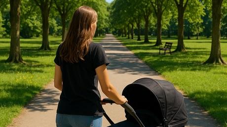 Mamma molestata in pieno giorno mentre spingeva il passeggino