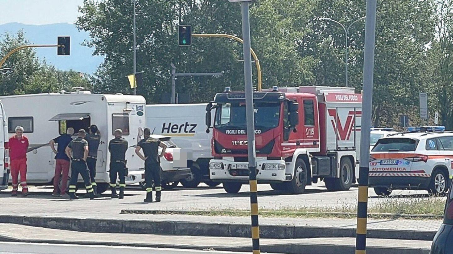 Vigili del fuoco e 118 sul posto