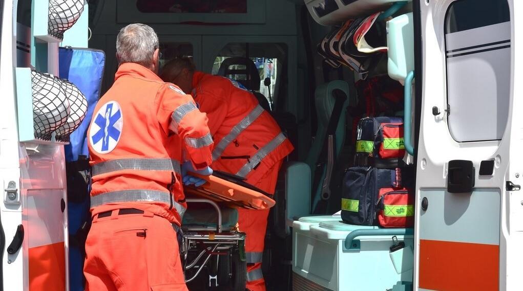 Un'ambulanza medicalizzata del 118