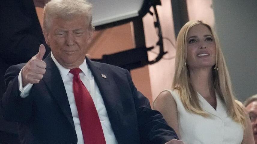 Ivanka Trump con il padre Donald, presidente degli Usa