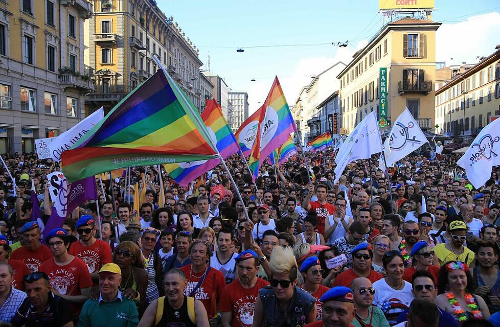 
	L&rsquo;ultima edizione del Toscana Pride che s &egrave; tenuta l&rsquo;anno scorso a Lucca

