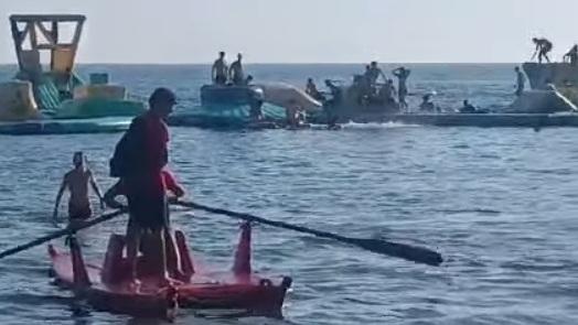 Un “assalto” al parco ripreso dallo stesso Merlini l’anno scorso