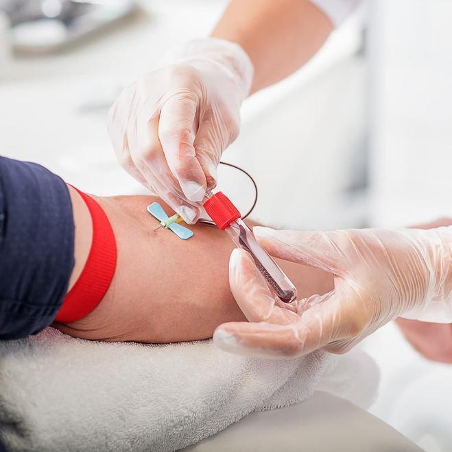 
	Un prelievo di sangue (foto d'archivio)

