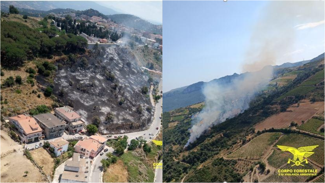 Giornata di fuoco in Sardegna: 36 incendi da nord a sud, in volo canadair ed elicotteri