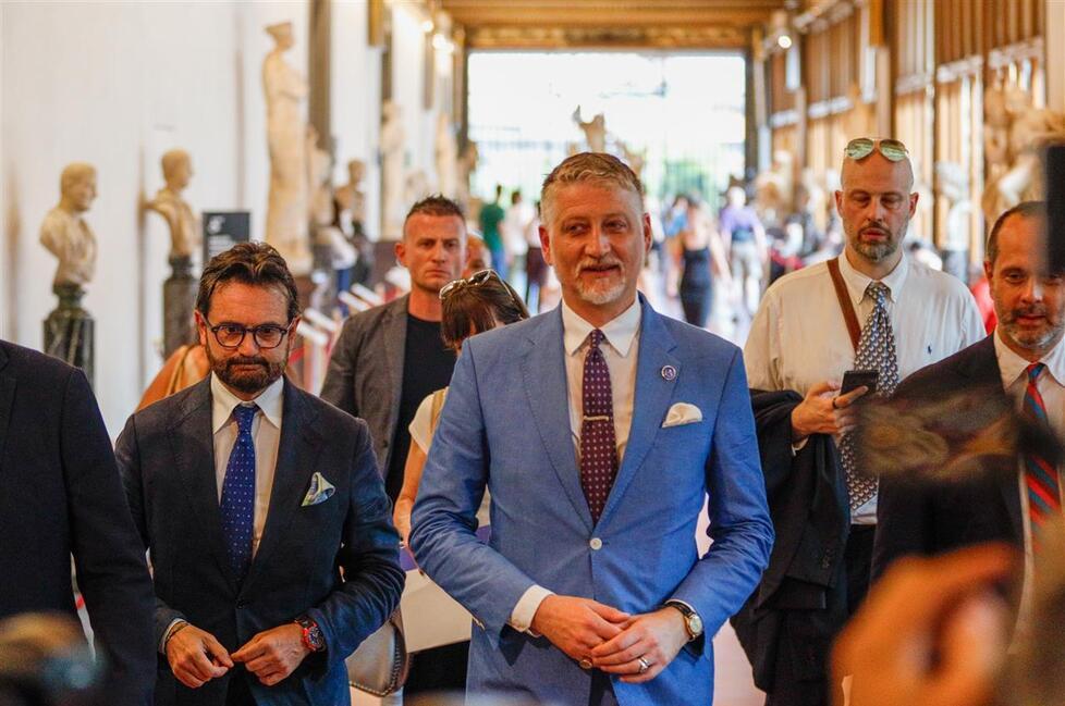 Il ministro agli Uffizi