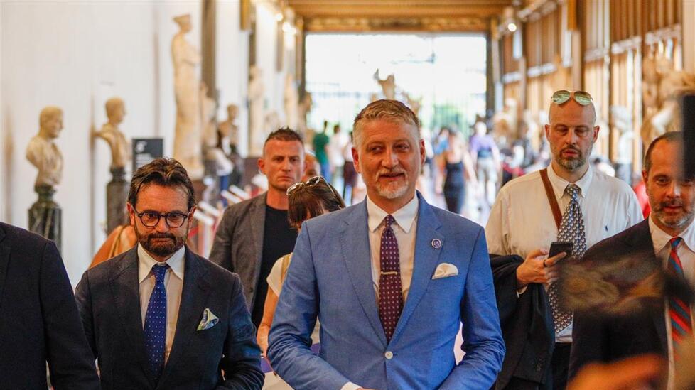 Il ministro agli Uffizi
