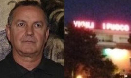 A sinistra Giuseppe Mazzotta, arrestato dalla polizia. A destra la caserma dei vigili del fuoco di Livorno in Coteto