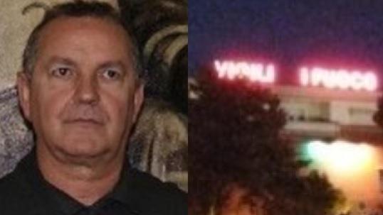 A sinistra Giuseppe Mazzotta, arrestato dalla polizia. A destra la caserma dei vigili del fuoco di Livorno in Coteto