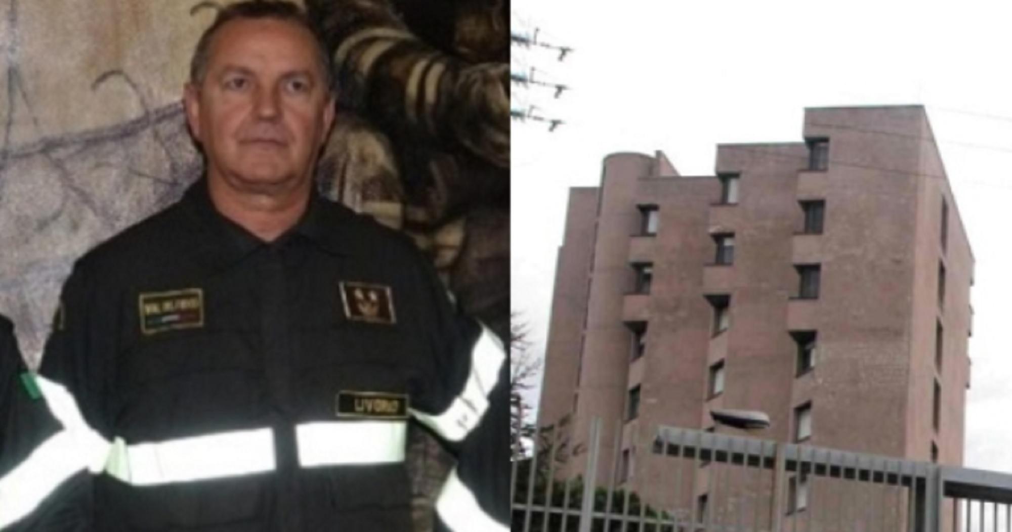 A sinistra Giuseppe Mazzotta, a destra il carcere delle Sughere dove si trova in regime di custodia cautelare