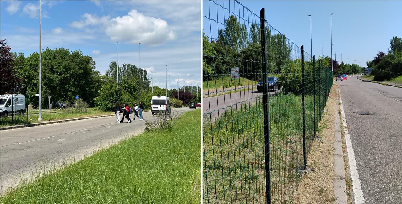Reti in viale Italia per bloccare l’attraversamento “selvaggio” dei pedoni
