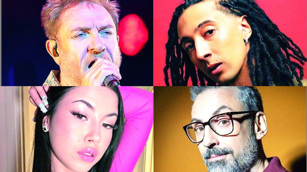 Da sinistra Simon Le Bon (Duran Duran), Ghali, Anna e Brunori Sas