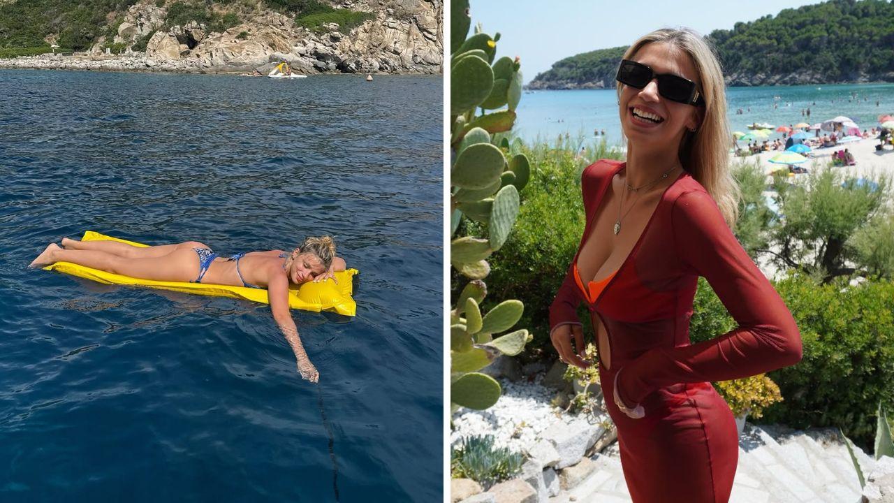 Alice De Bortoli incantata dall’Isola d’Elba: le spiagge, gli abbracci e la frase sui social