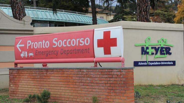 L'ingresso del pronto soccorso del Meyer