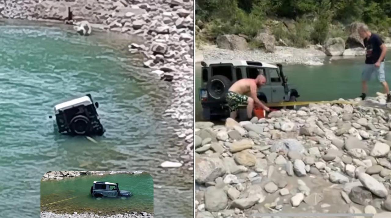 
	La jeep nel fiume e il recupero

