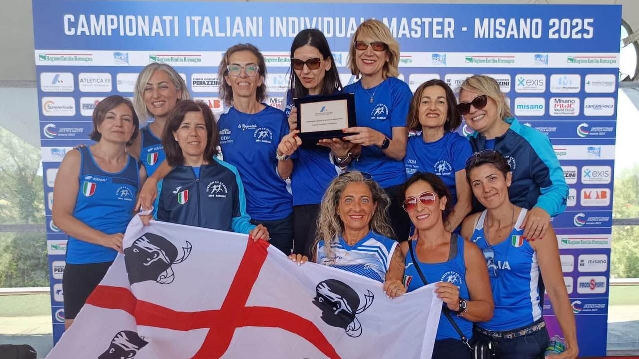 Per le marciatrici della Studium Sassari un altro titolo tricolore Master