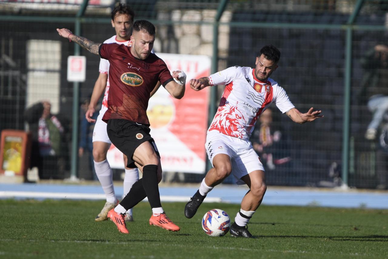 
	Un'azione della partita (foto Agenzia Bf)

