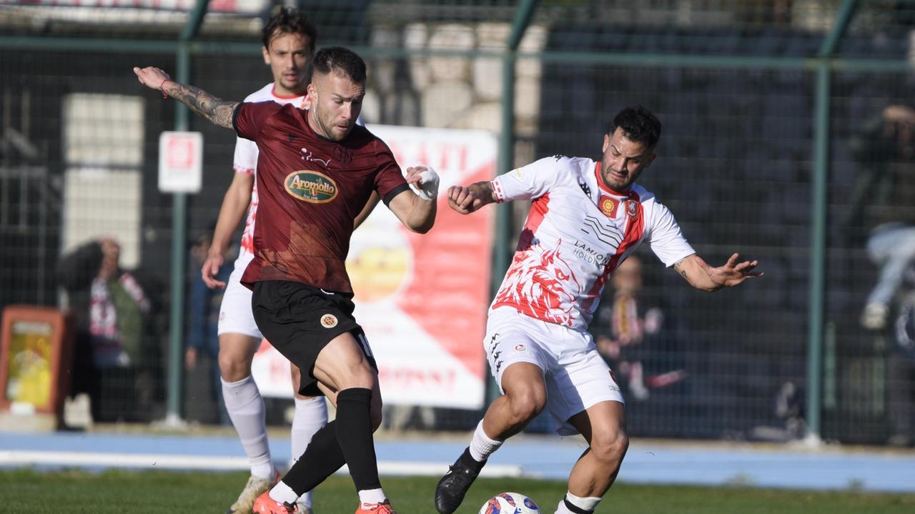 Un'azione della partita (foto Agenzia Bf)