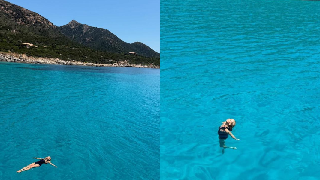 Sarah Gellar “Buffy l’ammazzavampiri” si gode il mare del sud Sardegna