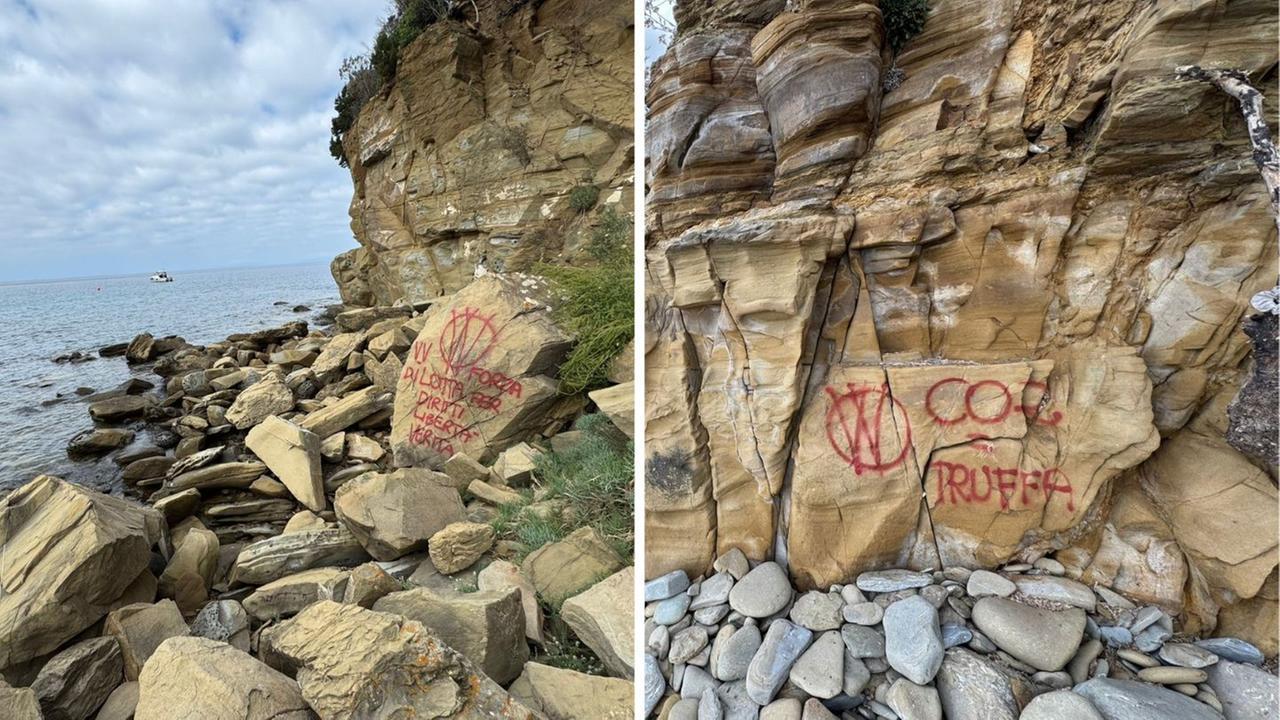 
	Alcune delle scritte comparse

