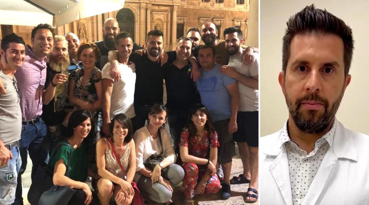 
	Gli amici e il prof. Gabriele Molteni

