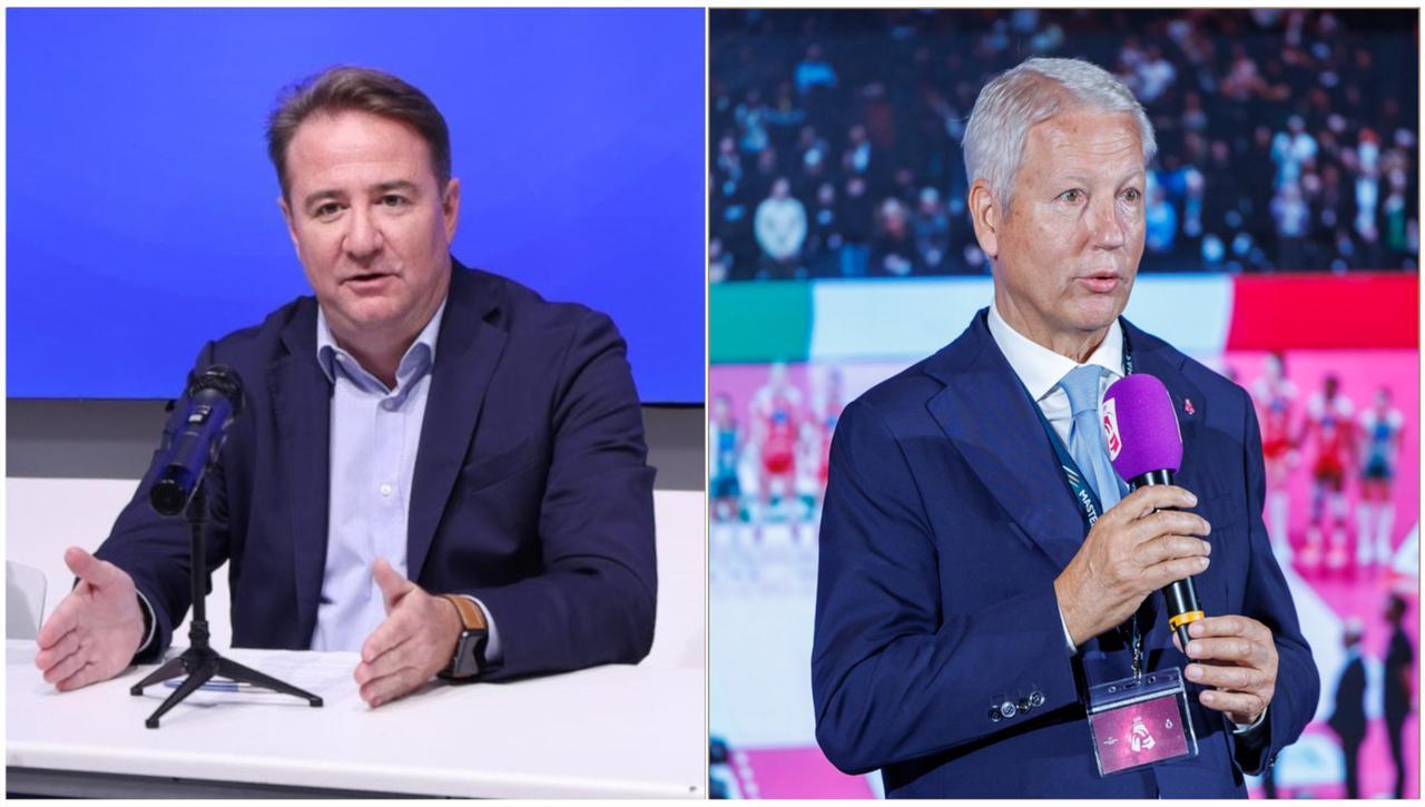 
	Christian Storci (Modena Volley) e Mauro Fabris (Lega Volley femminile)

