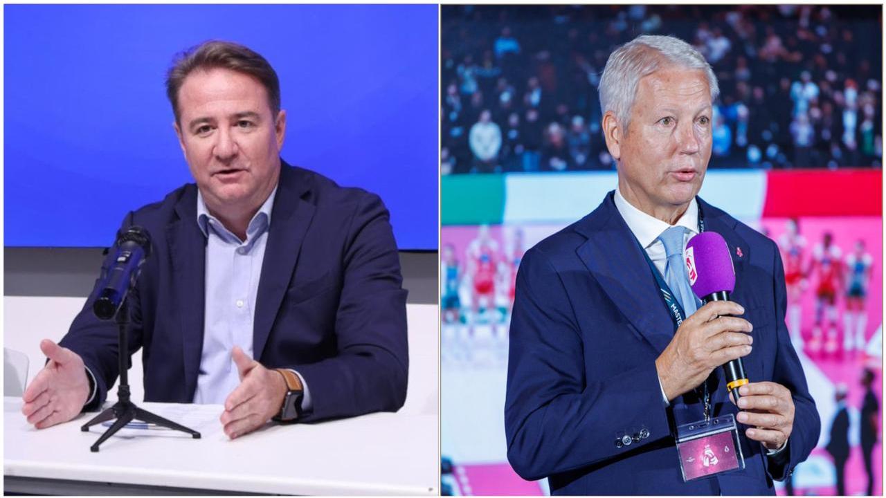 Christian Storci (Modena Volley) e Mauro Fabris (Lega Volley femminile)