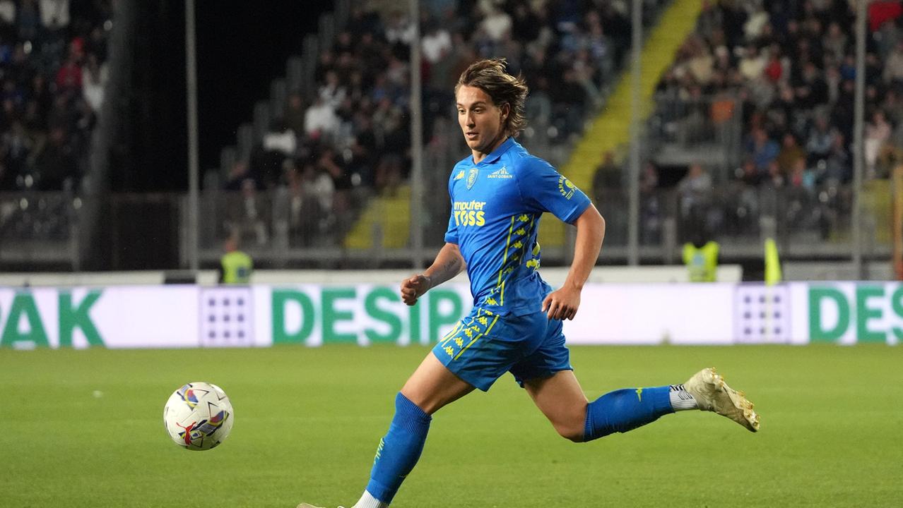 Fazzini con la maglia dell'Empoli
