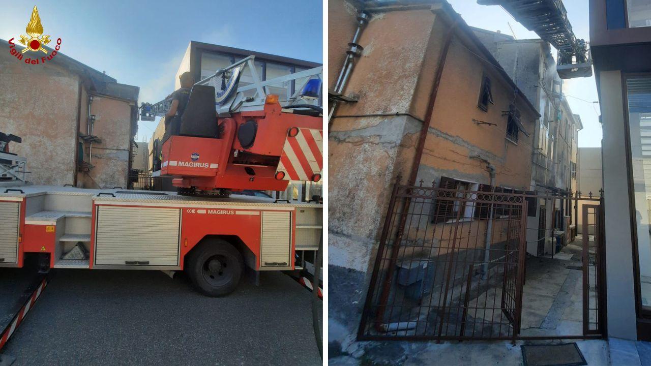 L'intervento (foto vigili del fuoco)