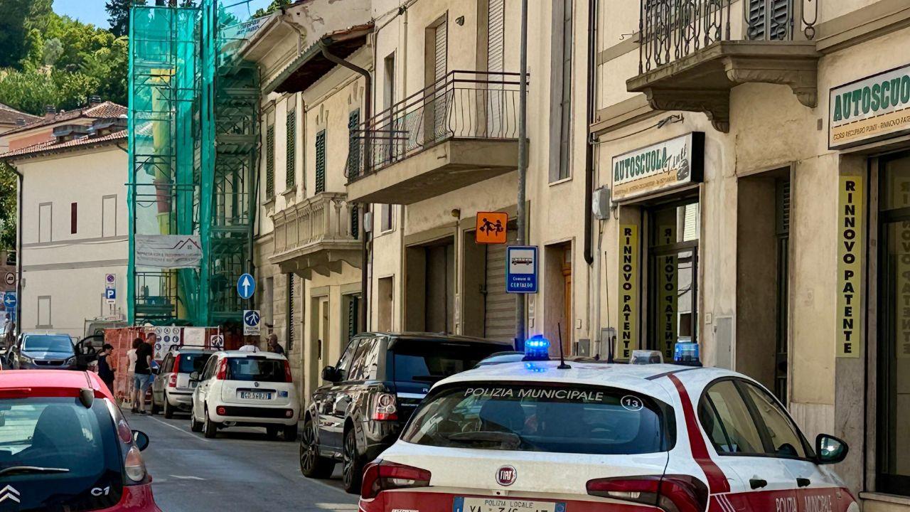 La strada dove è avvenuta la tragedia