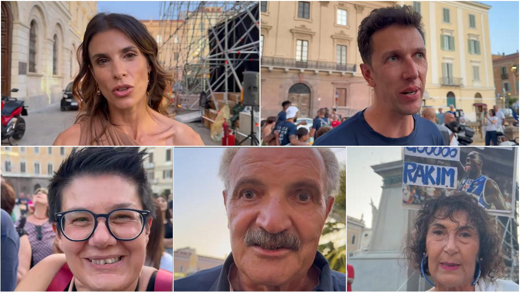 Sassari in festa per il triplete della Dinamo: ecco i protagonisti, la madrina, i tifosi – VIDEO
