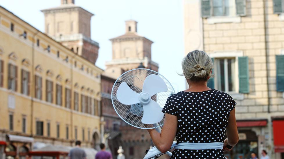 Ferrara avvolta nella canicola, ma non c'è ancora il record
