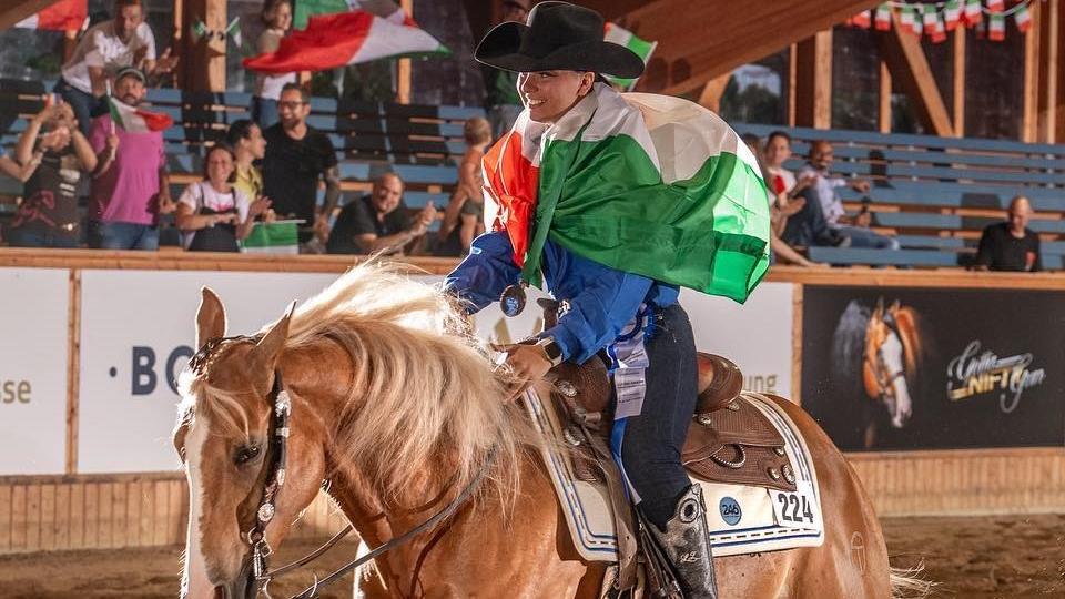 La copparese Ludovica Zambelli in Nazionale ai Mondiali di Reining Wrc