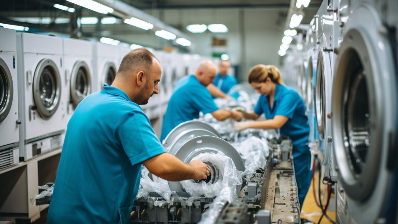 
	Un&rsquo;immagine evocativa di una catena di montaggio (foto Imagoeconomica generata con IA)

