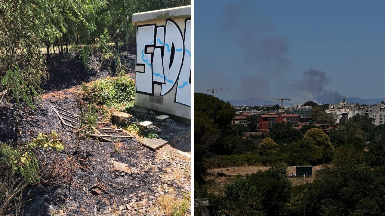 
	Due immagini dell'incendio

