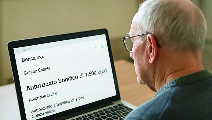Conti bancari a rischio frode con l’invito a bloccare bonifici via mail o via whatsapp