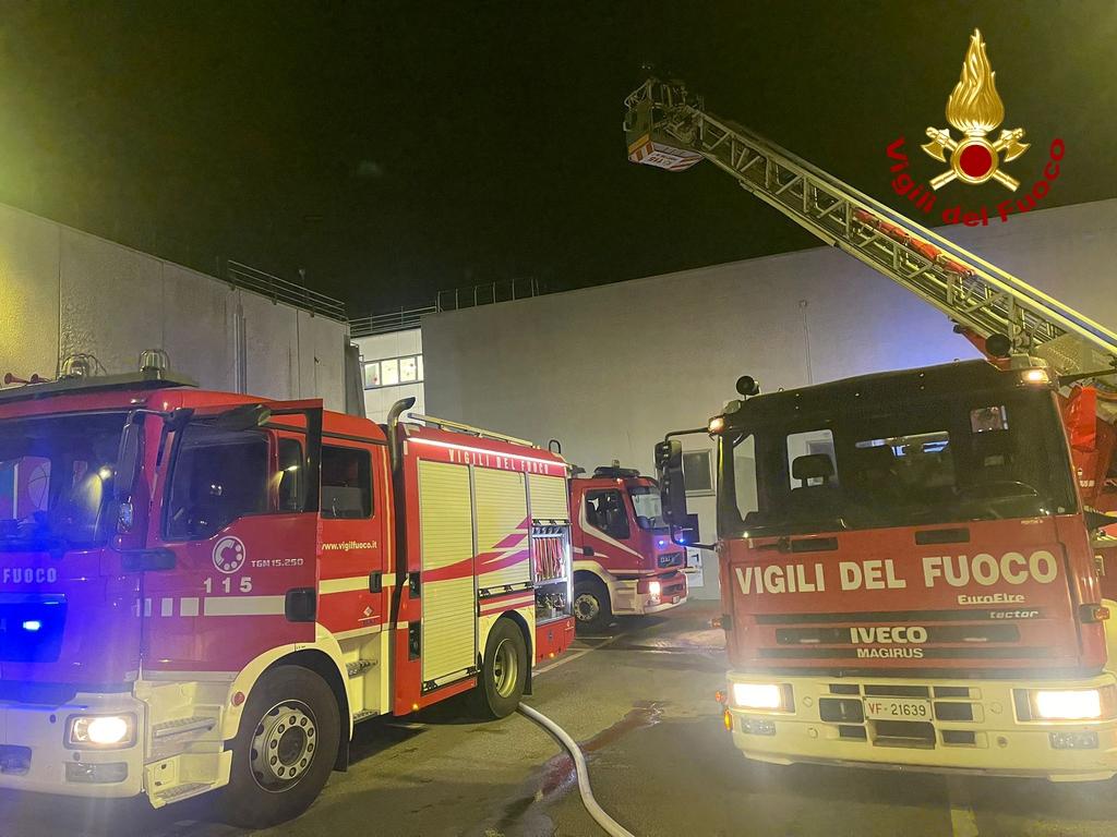 
	L'intervento dei vigili del fuoco

