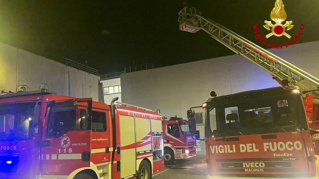 L'intervento dei vigili del fuoco