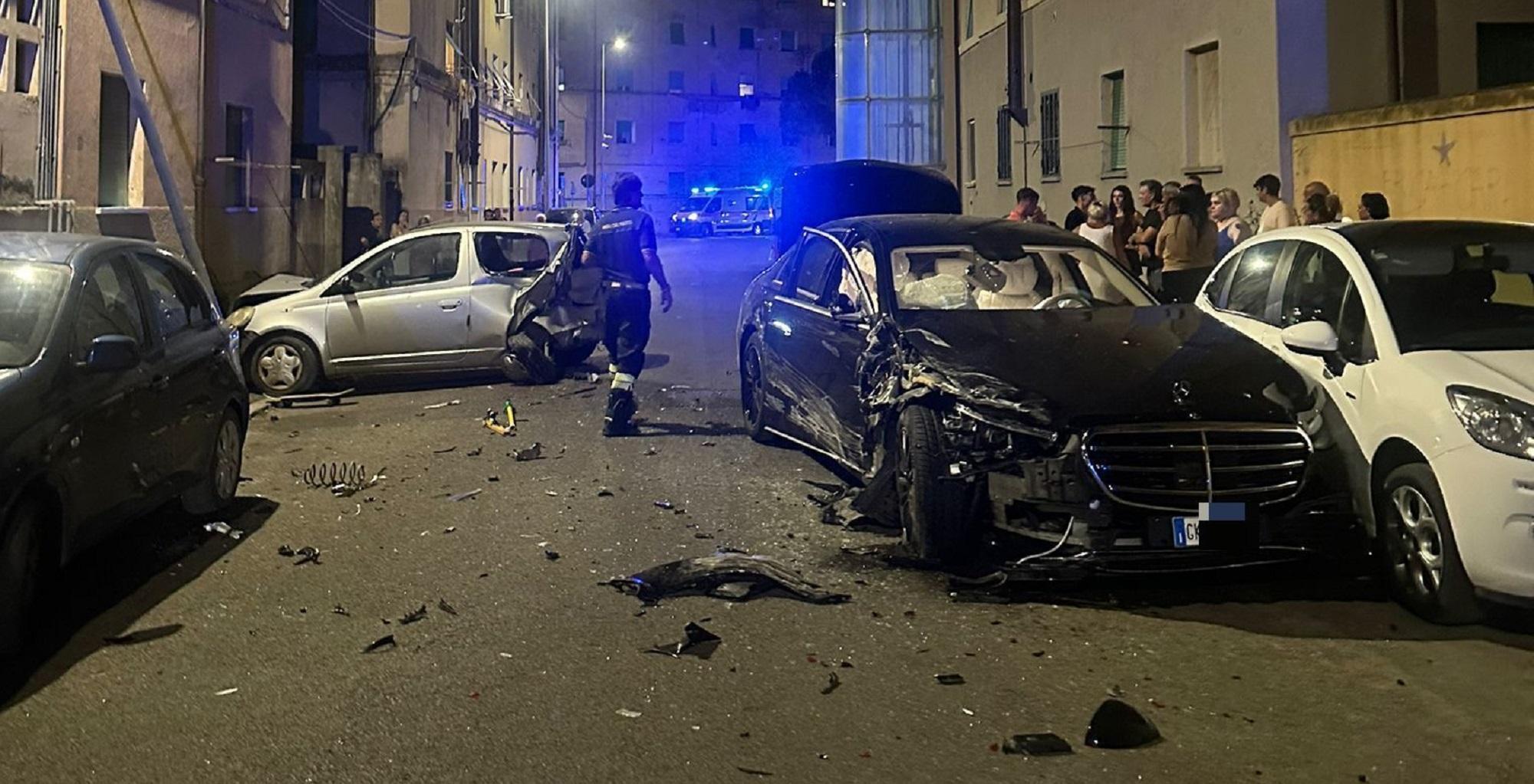 L'incidente in via Giordano Bruno