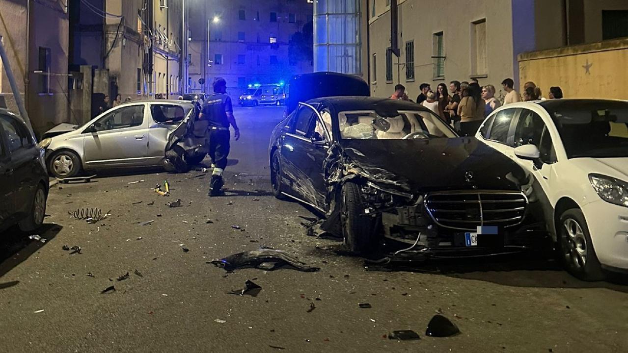 L'incidente in via Giordano Bruno